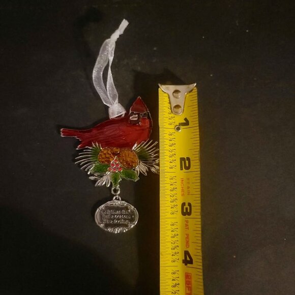 Ganz Cardinal Bird Ornament With Dangling Charm - Picture 5 of 5